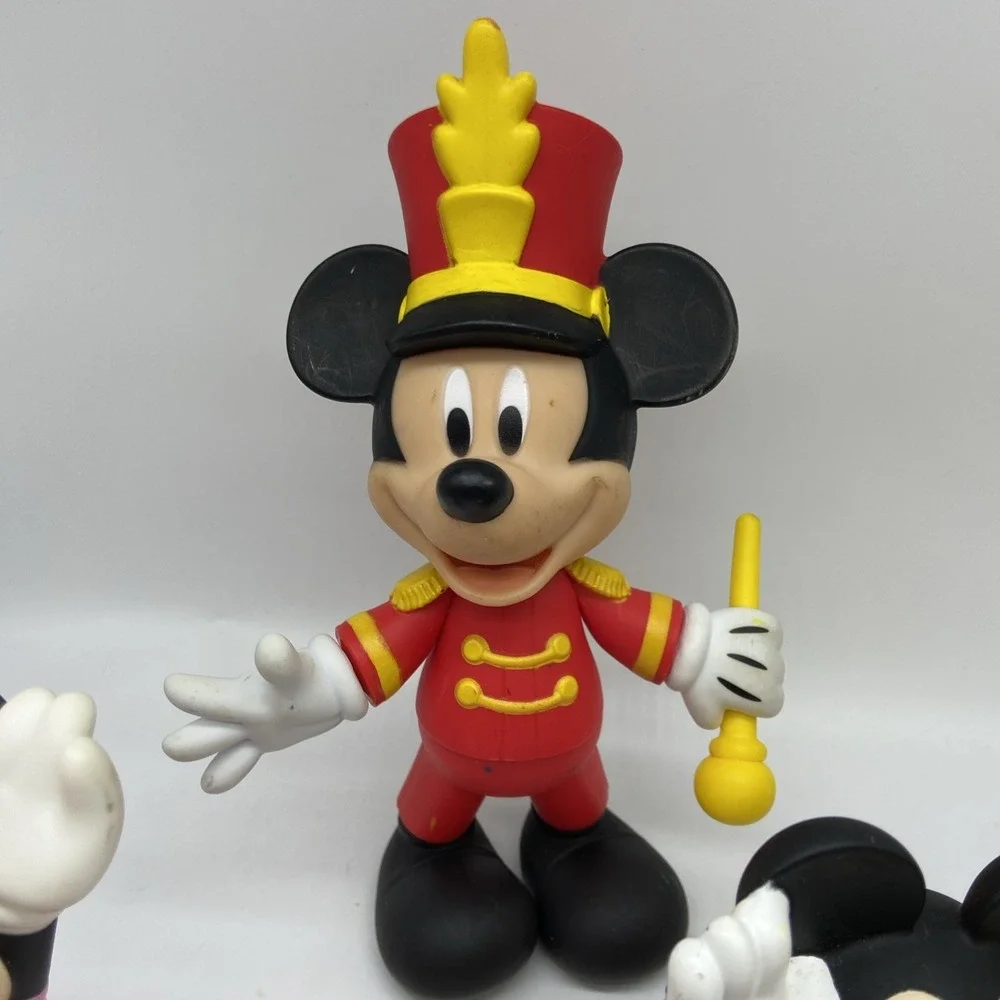 Disney Mickey Mouse Friends Rubber Bath Toy Set 8pc Mickey Minnie Donald Goofy